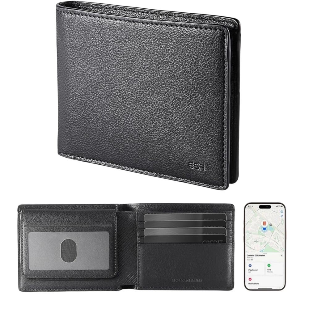 ESR Geo Wallet with Find My, RFID Blocking, GPS Wallet for Men, Wallet Tracker